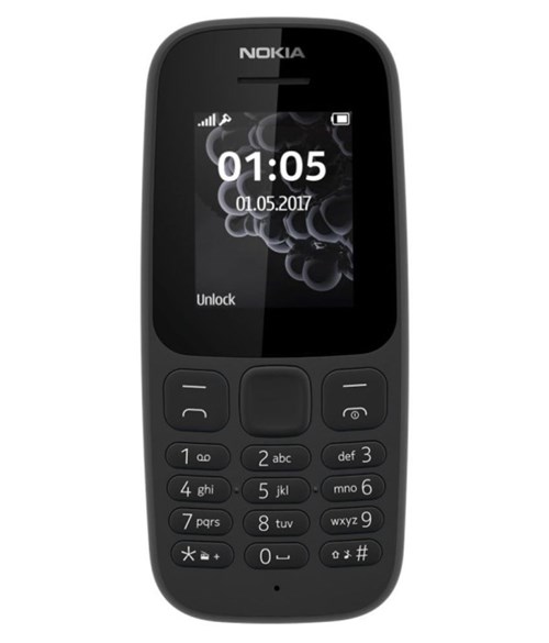 Nokia 105 Novo Lanterninha 2 Chip Desbloqueado Preto .