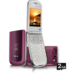 Nokia 3710 Roxo - GSM C/ Tecnologia 3G, Câmera 3.2MP C/ Zoom 4x, Flash LED, Filmadora, MP3 Player, Rádio FM, Bluetooth Estéreo 2.1, Viva-Voz, Fone e Cartão de 2GB