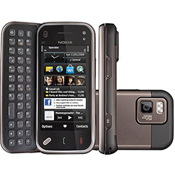 Tudo sobre 'Nokia N97 Mini Preto - GSM C/ Wi-Fi, Tecnologia 3G, GPS, TouchScreen, Teclado Qwerty, Câmera 5.0MP, Bluetooth Estéreo 2.0, Rádio FM, Fone, Cabo de Dados, Carregador Veicular e Memória Interna de 8GB'