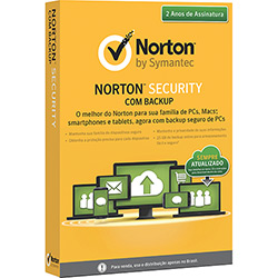 Norton Antivírus Security 2.0 com 25GB de Backup Online - 10 Dispositivos/24 Meses
