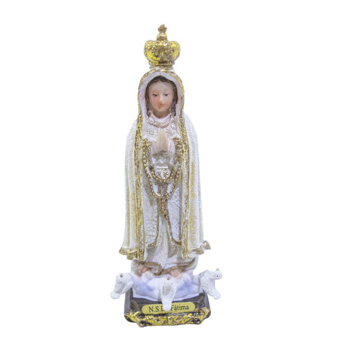 Nossa Senhora de Fátima 14cm - Enfeite Resina