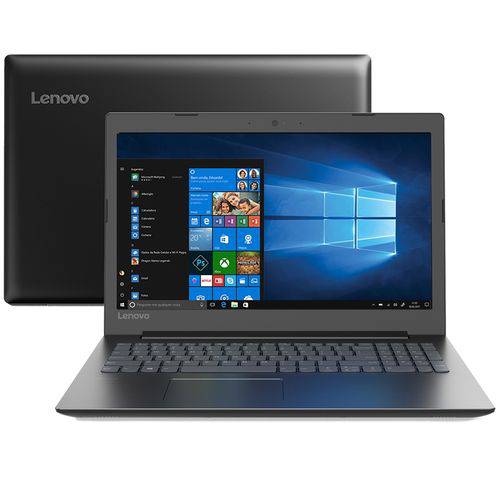 Notebook 15,6''HD Led Lenovo, Core I3-7020U, 4GB, 500GB, Sem DVD-RW, VGA, WIN 10Pro, Garantia 1 Ano