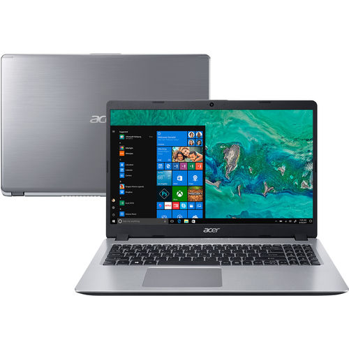 Notebook A515-52G-577T 8ª Intel Core I5 8GB (Geforce MX130 com 2GB) 1TB LED HD 15.6'' W10 Prata- Acer