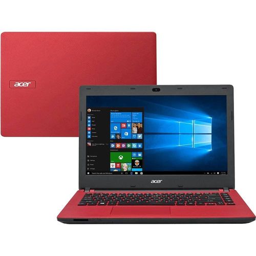 Notebook ACER 14P Quadcore N3150 4GB 500HD W10 - ES1-431-C494 Vermelho Bivolt