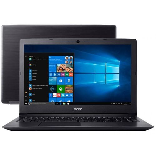 Notebook Acer A315-53-34Y4 Intel Core I3-8130U 4GB 1TB 15.6 Windows 10 Preto