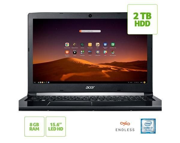 Notebook Acer A515-51-74za I7-7500u 8gb 2tb 15,6" Linux - Nx.gqcal.008