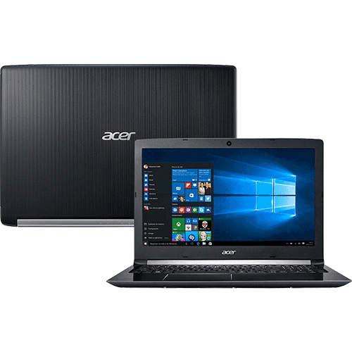 Notebook Acer A515-51G-58VH Intel Core I5 8GB (GeForce 940MX com 2GB) 1TB Tela LED 15.6" Windows 10 - Preto