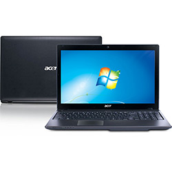 Notebook Acer AS5750-6831 com Intel Core I5 4GB 500GB LED 15,6 Windows 7 Home Basic