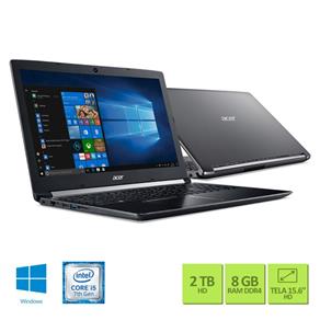 Notebook Acer Aspire 5 A515-51-5440 Intel Core I5-7200U 8GB RAM HD 2TB 15.6" HD Windows 10