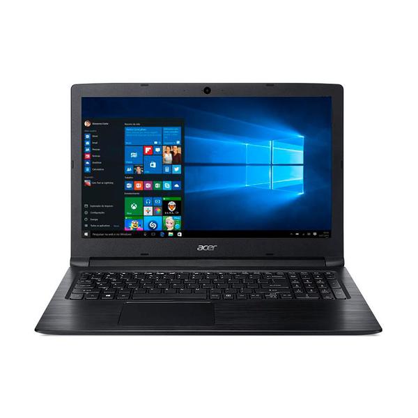 Notebook Acer Aspire A315-53, 15,6”, Intel Pentium 4417U, Dual Core, 2.3GHz, 500GB, 4GB RAM - Preto