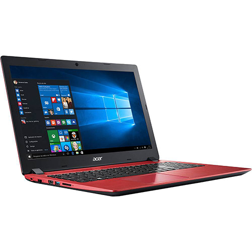 Notebook Acer Aspire A315-51-50LA 7ª Intel Core I5-7200u 8GB 1TB Tela LED 15.6" Windows 10 - Vermelho