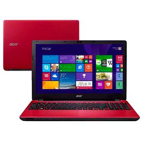 Notebook Acer Aspire E5-571-3513 com Intel® Core™ I3-4005U, 4GB, 1TB, Gravador de DVD, Leitor de Cartões, HDMI, Bluetooth, LED 15.6" e Windows 8.1 - N