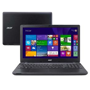 Notebook Acer Aspire E5-571-53MB com Intel® Core™ I5-5200U, 8GB, 1TB, Gravador de DVD, Leitor de Cartões, HDMI, Bluetooth, LED 15.6" e Windows 8.1