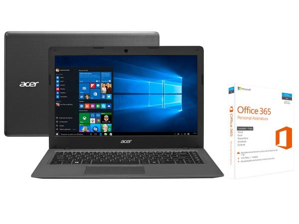 Tudo sobre 'Notebook Acer Aspire One Cloudbook Intel Dual Core - 2GB 32GB LED 14 Windows 10 com Office 365 Persona'
