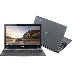 Notebook Acer Chromebook C710-2859 com Intel Dual Core 2GB 16GB SSD LED 11,6" Chrome OS