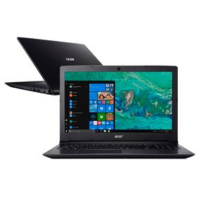 Notebook Acer Core I3-7020U 4GB 1TB Tela 15.6” Windows 10 Aspire A315-53-32U4
