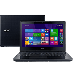 Notebook Acer E5-471-34W1 Intel Core I3 4GB 500GB LED 14'' Windows 8.1 - Preto