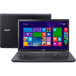 Notebook Acer E5-571-33ZU Intel Core I3 4GB 500GB LED 15,6'' Windows 8.1 - Preto