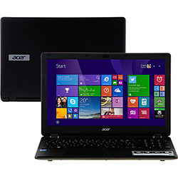 Notebook Acer ES1-512-C59L Intel Celeron Quad Core 4GB 500GB Tela LED 15.6" Windows 8.1 - Preto