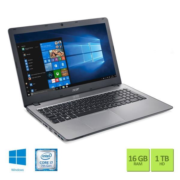 Notebook Acer F5-573G-74G4 Intel Core I7 16GB RAM 1TB HD NVIDIA GeForce 4GB 15.6 Full HD Windows 10