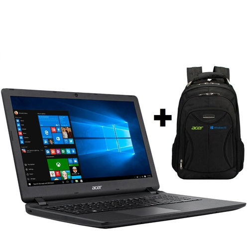 Notebook Acer Intel Celeron Quad Core N3450 15,6 Led 4gb 500gb Windows 10 Es1-533-c27u + Mochila