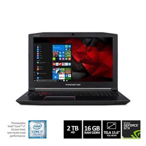 Notebook Acer Predator Helios 300 G3-572-75L9 Core I7 16GB 2TB GeForce GTX 1060 6GB 15,6" IPS FHD Windows 10