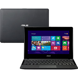 Notebook Asus com AMD Dual Core 2GB 320GB Tela LED 10,1" Touchscreen Windows 8