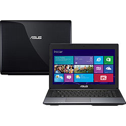 Notebook Asus com Intel Core I3 6GB 500GB LED 14" Windows 8