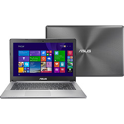 Notebook Asus com Intel Core I5 4GB 500GB Tela LED 14" Windows 8.1 Preto