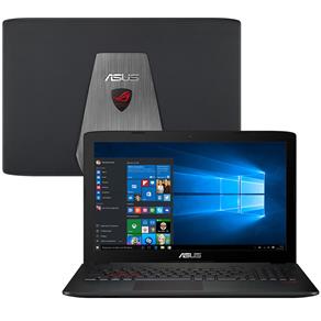 Notebook Asus GL552VW-CN573T com Intel® Core™ I5 6300HQ, 8GB, 1TB, Gravador de DVD, Leitor de Cartões, HDMI, Wireless, Webcam, LED 15,6" e Windows 10