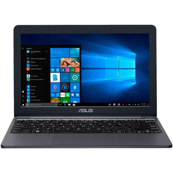 Notebook Asus Intel Celeron N4000 Ram 4gb Ssd 32gb Windows 10 Tela 11,6" E203ma-tbcl432b Grafite