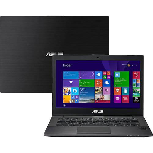 Notebook ASUS PU401LA-WO073P Intel Core I3 6GB 500GB LED 14" Windows 8 Pro - Preto