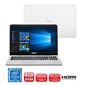 Notebook Asus Quad Core 4GB 500GB Tela 15.6” Windows 10 Z550MA-XX005T