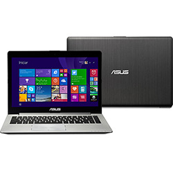 Notebook Asus Vivobook S400CA com Intel Core I5 4GB 500GB LED 14" Touchscreen e Windows 8