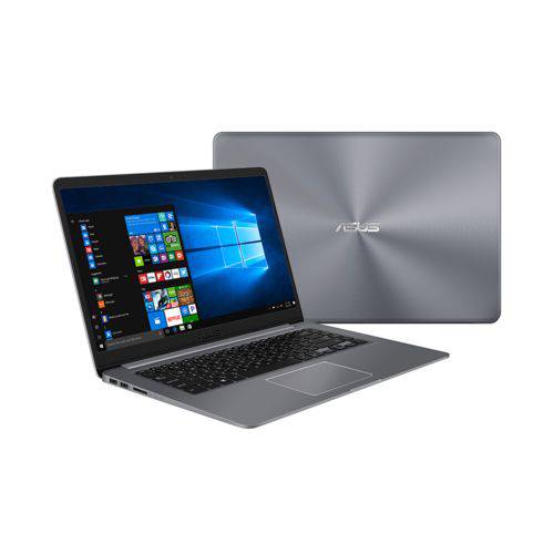 Notebook Asus Vivobook X510ua-br483t Intel Core I5 8gb 1tb Tela Nano Edge 15,6" Windows 10 - Cinza