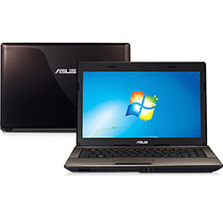 Notebook Asus X44C-VX029R com Intel Core I3 4GB 320GB LED 14'' Café Windows 7 Home Basic