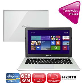 Tudo sobre 'Notebook Asus X450CA-BRAL-WX235H com Intel® Core™ I3-2375M, 6GB, 500GB, Gravador de DVD, Leitor de Cartões, HDMI, Wireless, LED 14" e Windows 8 - Note'