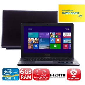 Tudo sobre 'Notebook Asus X450CA-BRAL-WX232H com Intel® Core™ I5-3317U, 6GB, 500GB, Leitor de Cartões, HDMI, Wireless, Webcam, LED 14" e Windows 8'