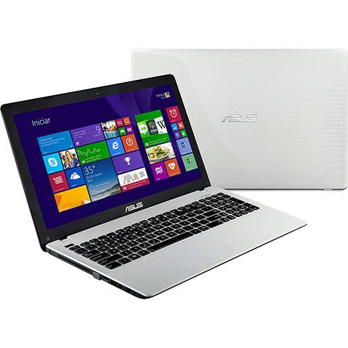 Tudo sobre 'Notebook Asus X550CA-BRA-XX982H Intel Core I3 4GB 500GB Tela LED 15.6" Windows 8 - Branco'