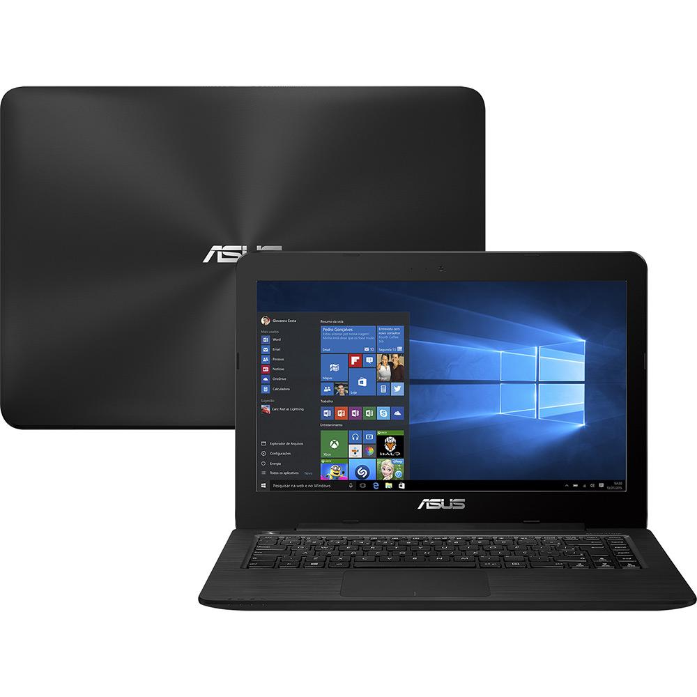 Notebook Asus Z450LA-WX012T Intel Core I3 4GB 1TB Tela LED 14" Windows 10 - Preto