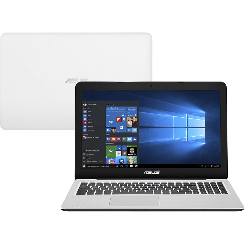 Notebook Asus Z550SA-XX002T Intel Celeron Quad Core 4GB 500GB Tela LED 15,6" Windows 10 - Branco