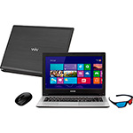 Tudo sobre 'Notebook CCE HT345 com Intel Core I3 4GB 500GB Tela LED 14" Touch Windows 8 com Óculos 3D - Preto e Prata + Mouse Microsoft 1850 Wireless Preto'