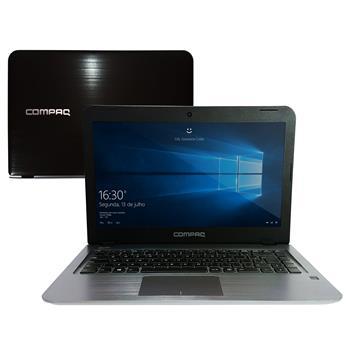 Notebook Compaq Dual Core 4GB 32GB SSD Tela 14” Windows 10 Presario CQ17