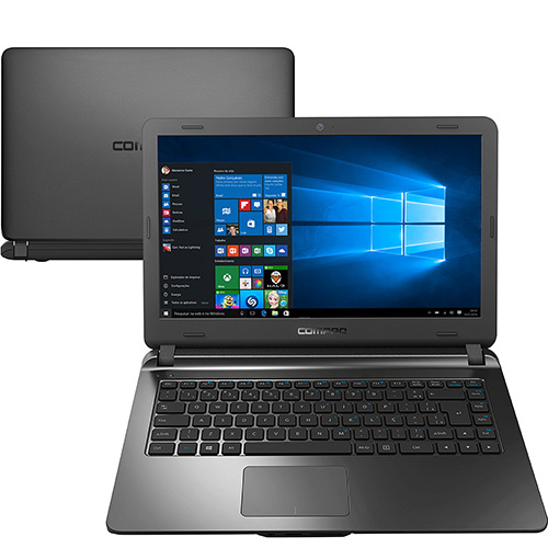 Notebook Compaq Presario CQ31 Intel Celeron 4GB 500GB Tela 14" Windows 10 - Grafite