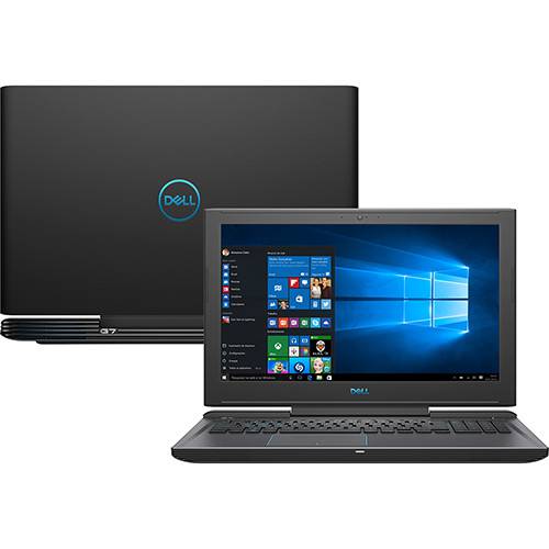 Notebook Dell Gaming G7 7588-A20P Intel Core 8º I7 8GB (GeForce GTX 1050TI com 4GB) 1TB 128GB SSD Tela Full HD 15,6" Windows 10 - Preto