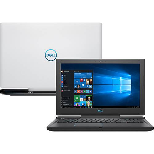Notebook Dell Gaming G7 7588-A10B Intel Core 8º I5 8GB (GeForce GTX 1050TI com 4GB) 1TB Tela Full HD 15,6" Windows 10 - Branco