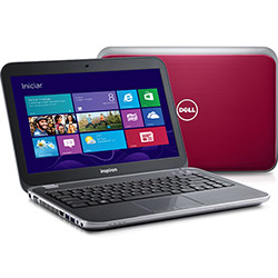 Notebook Dell Inspiron 14R-3540 com Intel Core I5 6GB 1TB LED 14'' Vermelho Windows 8