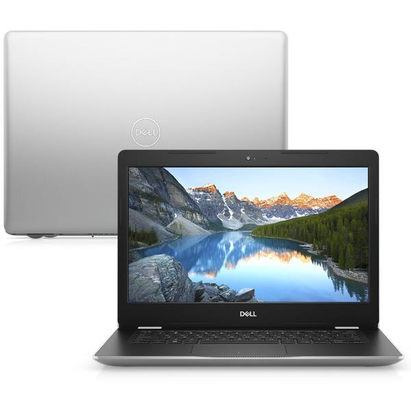 Notebook Dell Inspiron 3481-2A40S 14” 8ª Ger. Intel Core I3 4GB 128GB SSD Windows 10 + Assistência Básica 2 Anos Prata