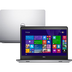 Notebook Dell Inspiron I14-5448-B20 Intel Core I5 8GB (2GB de Memória Dedicada) 1TB SSD 8GB Tela LED 14" Touchscreen Windows 8.1 - Prata