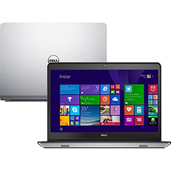 Notebook Dell Inspiron I14-5448-B30 Intel Core I7 8GB (2GB de Memória Dedicada) 1TB SSD 8GB Tela LED 14" Touchscreen Windows 8.1 - Prata